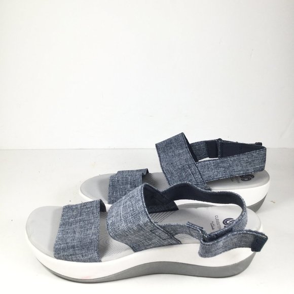 clarks denim sandals